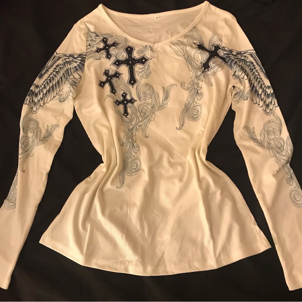 y2k graphic long sleeve